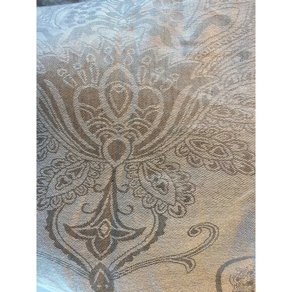 West Loop Polyester Womens Scarf Gray Floral with Fringe 27" x 74" - Picture 6 of 8